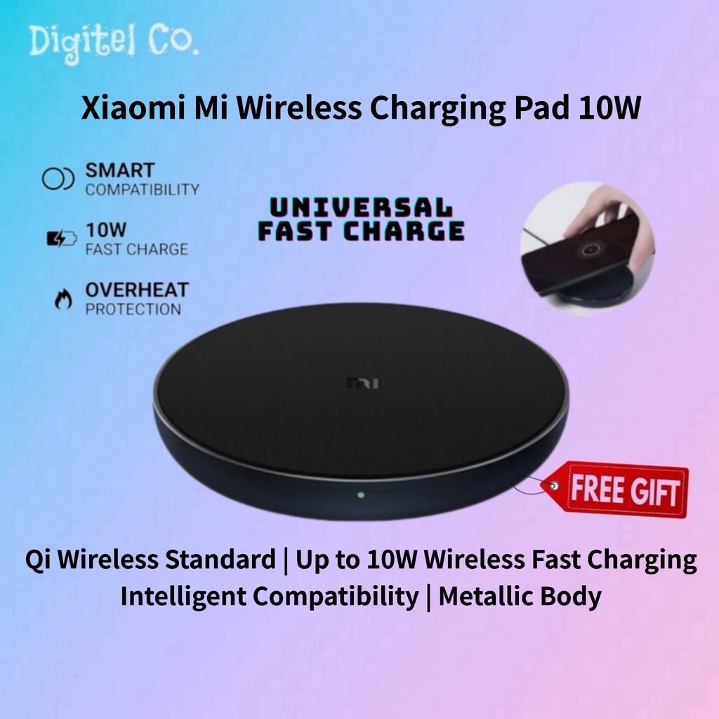 AUTHENTIC Xiaomi Wireless Charging Pad Certified 10W MAX Fast Charging Supports IP and Samsung Smartphones