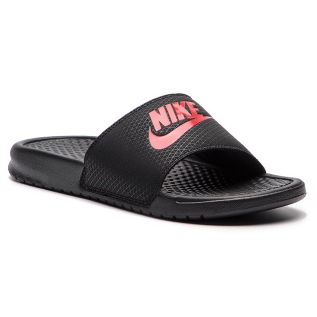 nike benassi black red