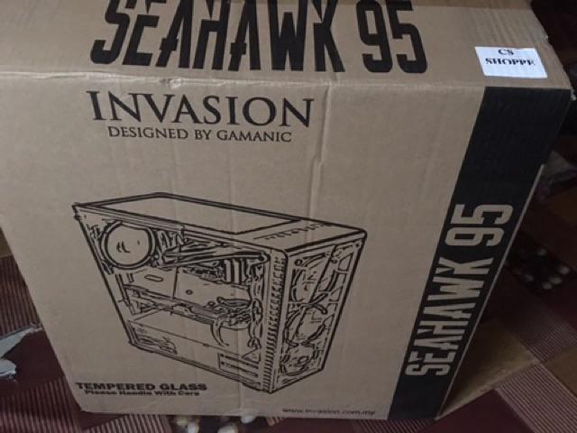 Hot Item Invasion Seahawk 95 Mid Tower Casing Shopee Malaysia