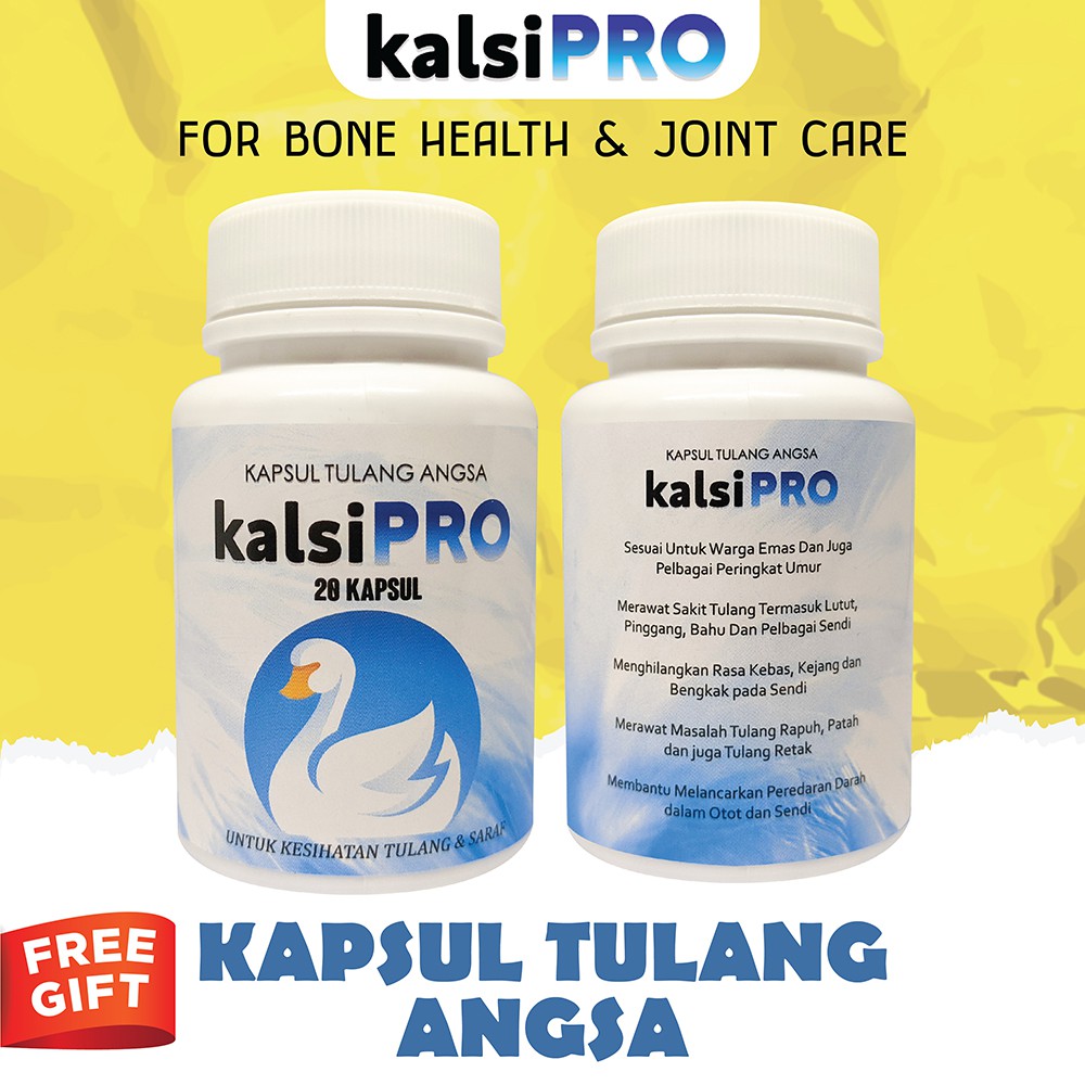 Kalsipro Tulang Angsa Tinggi Kalsium Untuk Sakit Lutut Ubat Sakit Sendi Tulang Rapuh Free Gift Shopee Malaysia