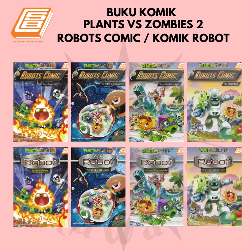 Plants Vs Zombies 2 Robots Comic.Komik Robot | Shopee Malaysia