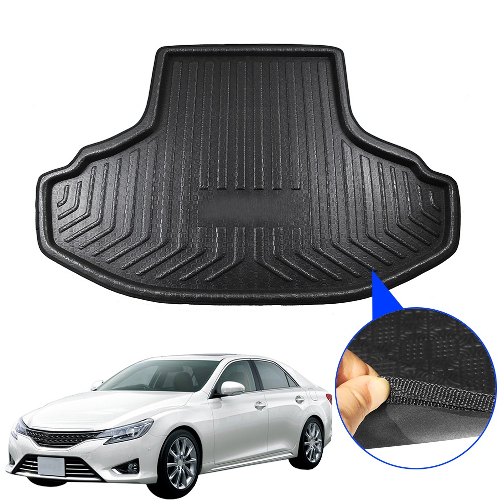 Car Styling Trunk Mat Boot Tray Liner Rear Cargo Mud Carpet Floor Luggage Kick Pad For Toyota Mark X Reiz 2010-2017