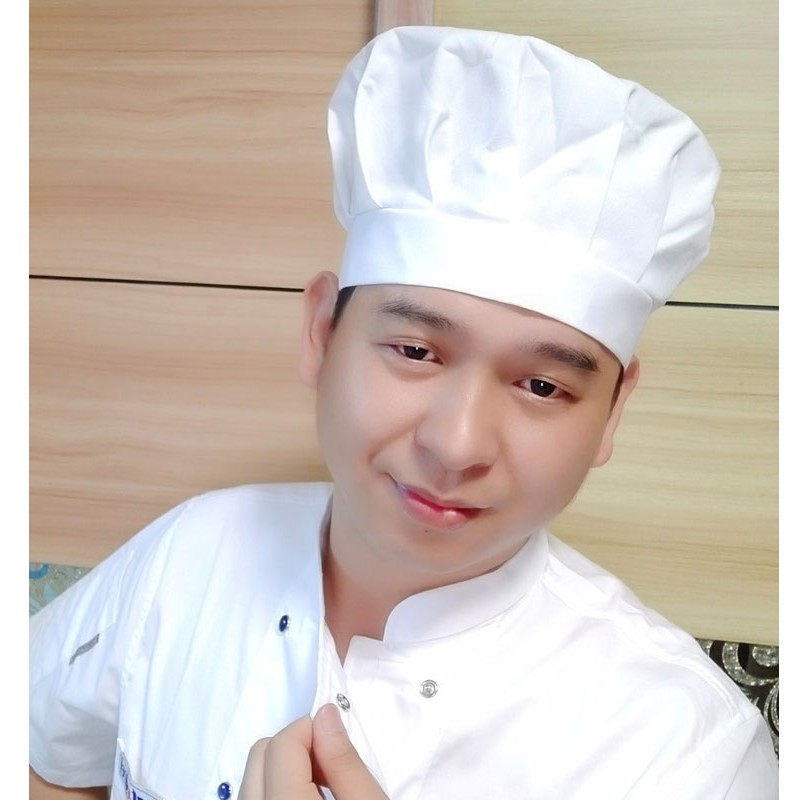 [READY STOCK] Quality Chef Hat Black White Bread Hat