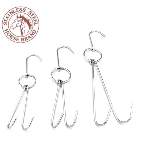 HORSE Brand Stainless Steel Meat Hook 3 Head Meat Hook / Besi Gantung Daging Ayam / Meat Hook