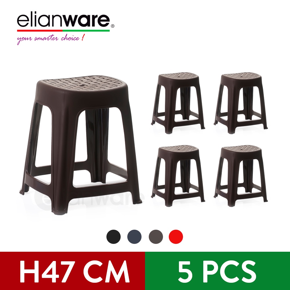 Elianware High Quality Furniture Heavy Duty Dining Stool Plastic Side Chair