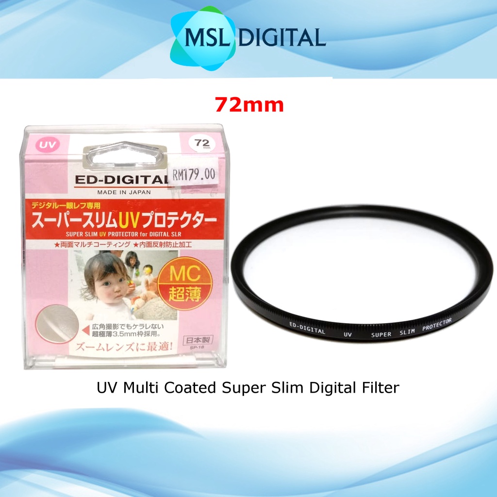 ED-Digital Super Slim Version High Quality Digital Lens Filter (MC) Multi-Coated [UV Protection]