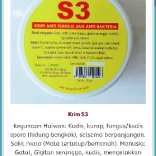 PS Herbs Krim S3 (ubat selsema/sakit mata kucing 