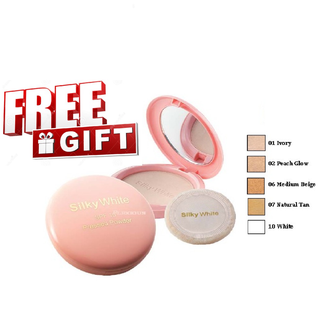 Silky White Spf 15 Pressed Powder 12g Shopee Malaysia