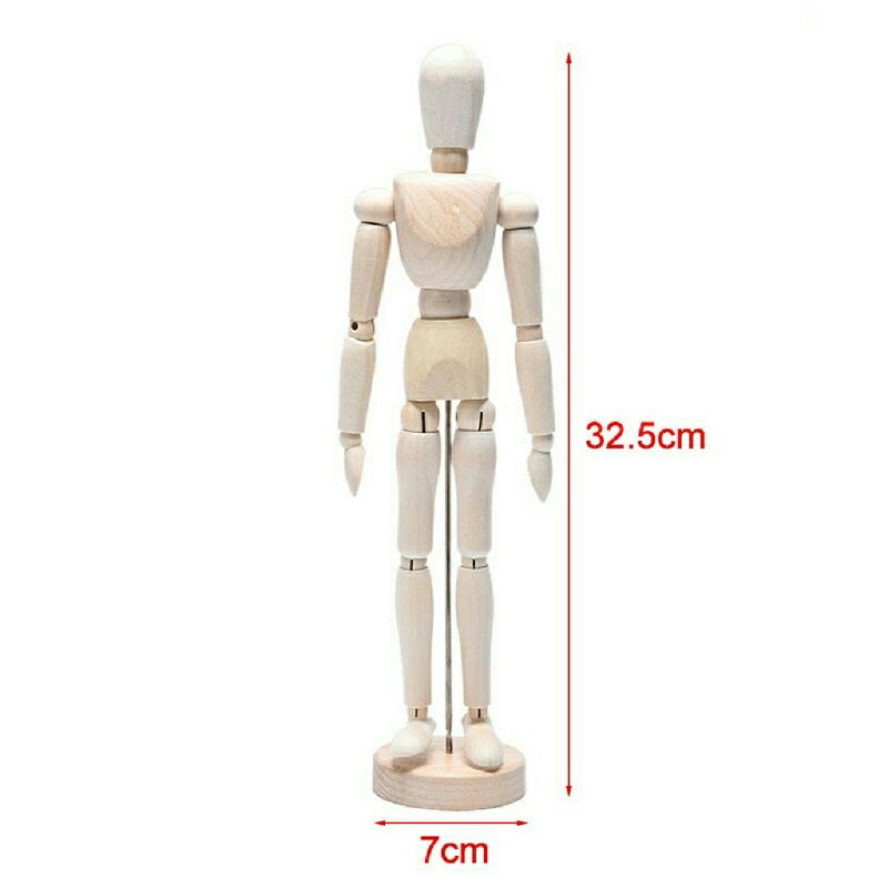 Wooden Human Mannequin Manikin Model 30cm/12 inch | Shopee Malaysia