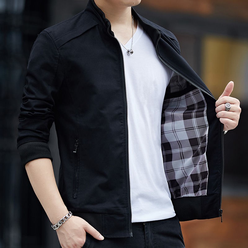 Spring men's 2021 jacket men's spring and autumn trend denim jacket men's workwear spring clothes 春季男装2021夹克男春秋潮流牛仔外套男士工装春装上衣服