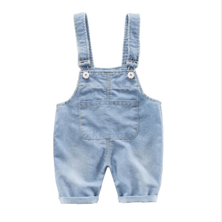 baby boy denim overall shorts