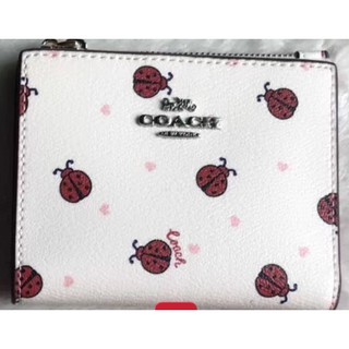 Coach Snap Card Case With Ladybug Print 2427 91199 2978 2413 | Shopee Malaysia