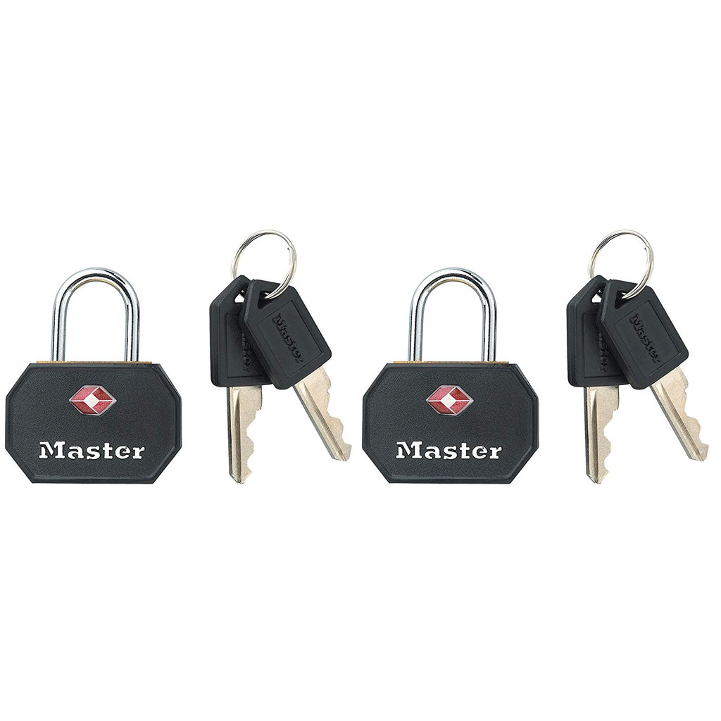 Master Lock Keyed TSA-Accepted Luggage Lock 4681TBLK