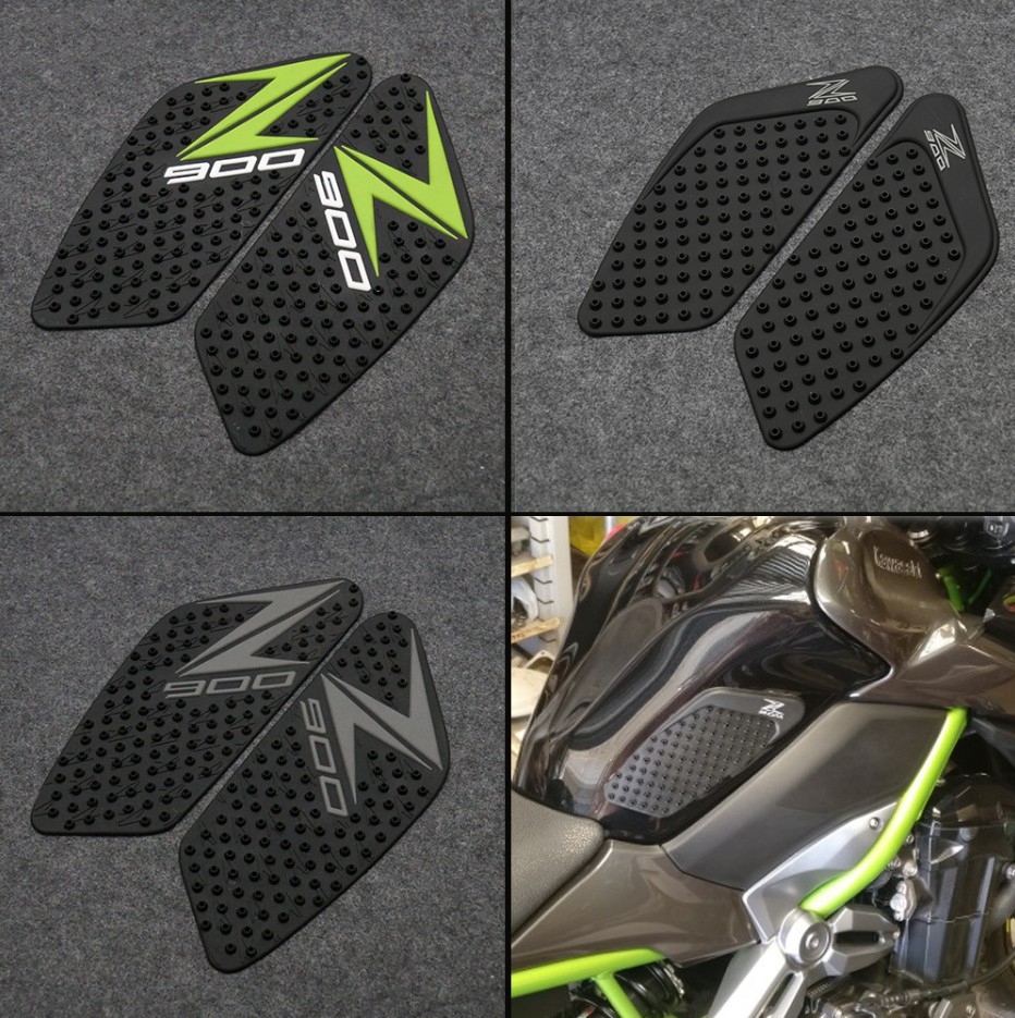 For Kawasaki Z900 2017-2019 Motorcycle Anti slip Tank Pad Front Brake Reservoir Socks motorbike Tank Sticker Side Pad Color : Green 
