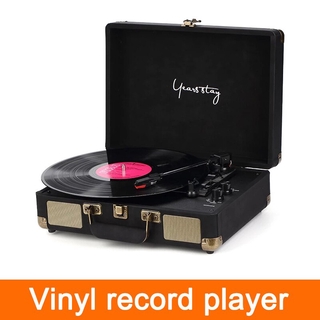 Turntable High-end Portable Luggage Gramophone Vinyl Record Player Bluetooth 5.0 33 45 78RPM Gramophone Retro Record Player