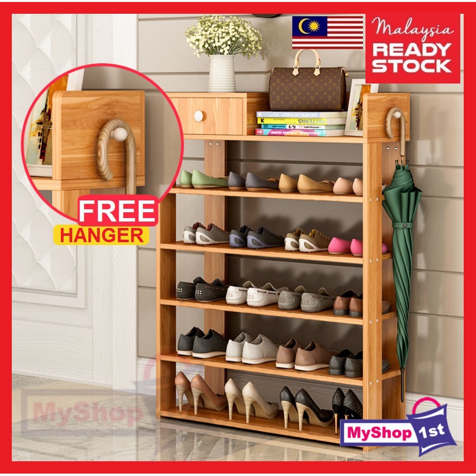 Modern Wooden Shoe Rack Cabinet Premium Wooden Shoe Cabinet Shopee Malaysia