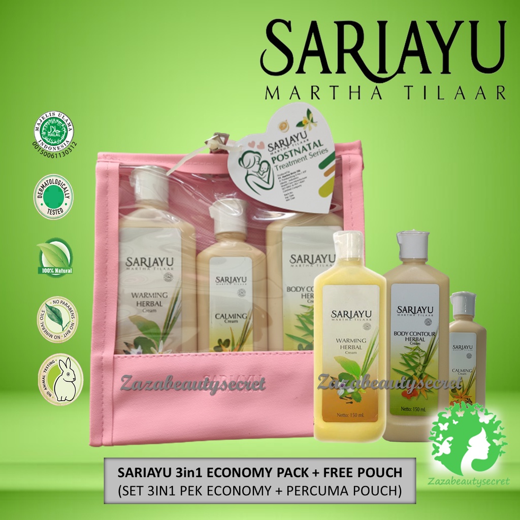 Sariayu Set Habis Bersalin Economy Pack Tapel Pilis And Param Pouch