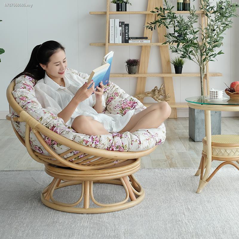 The Lazy Sofa Single Small Family Balcony Radar Swivel Chair Bedroom Home On Couch Rice Nordic Shopee Malaysia