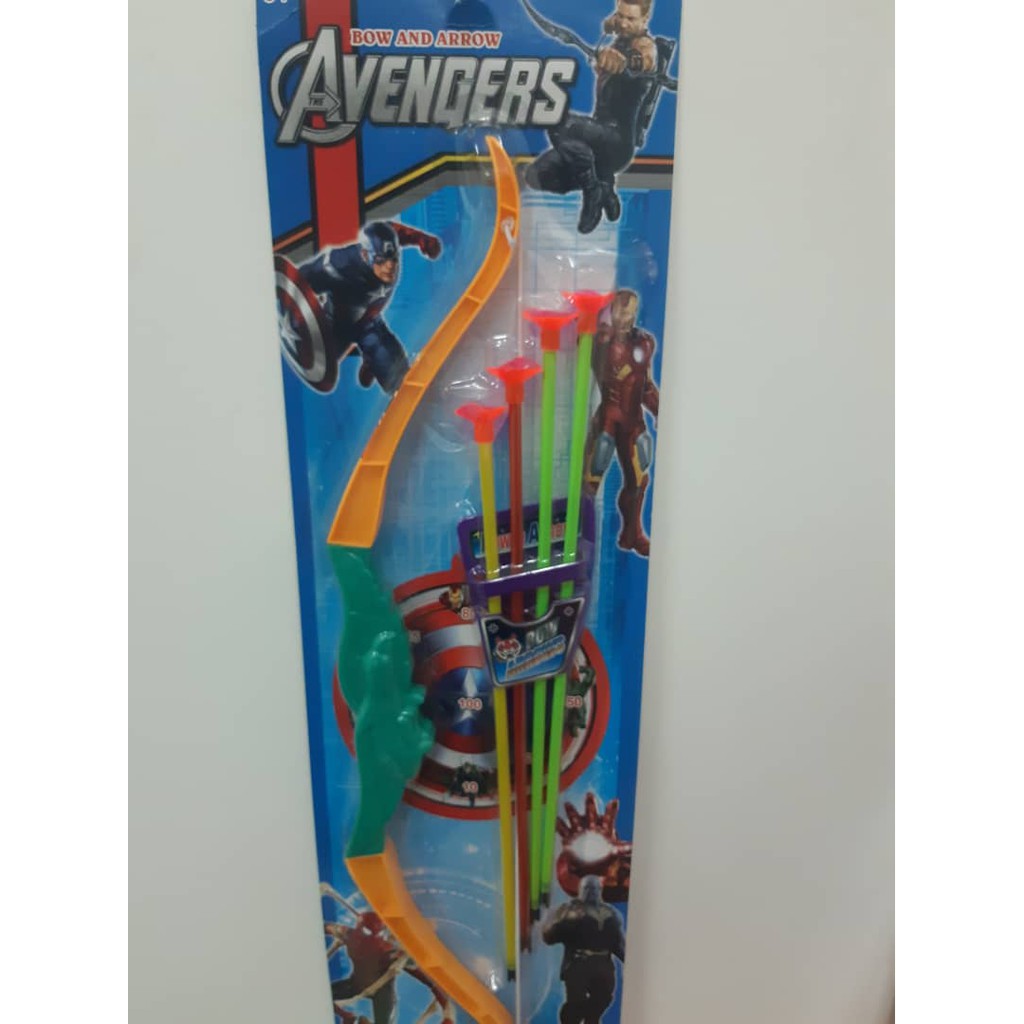 Avengers Archery Set Bow Arrow Set Sports Toy For Kids With Quiver Holder Toys for Boys
