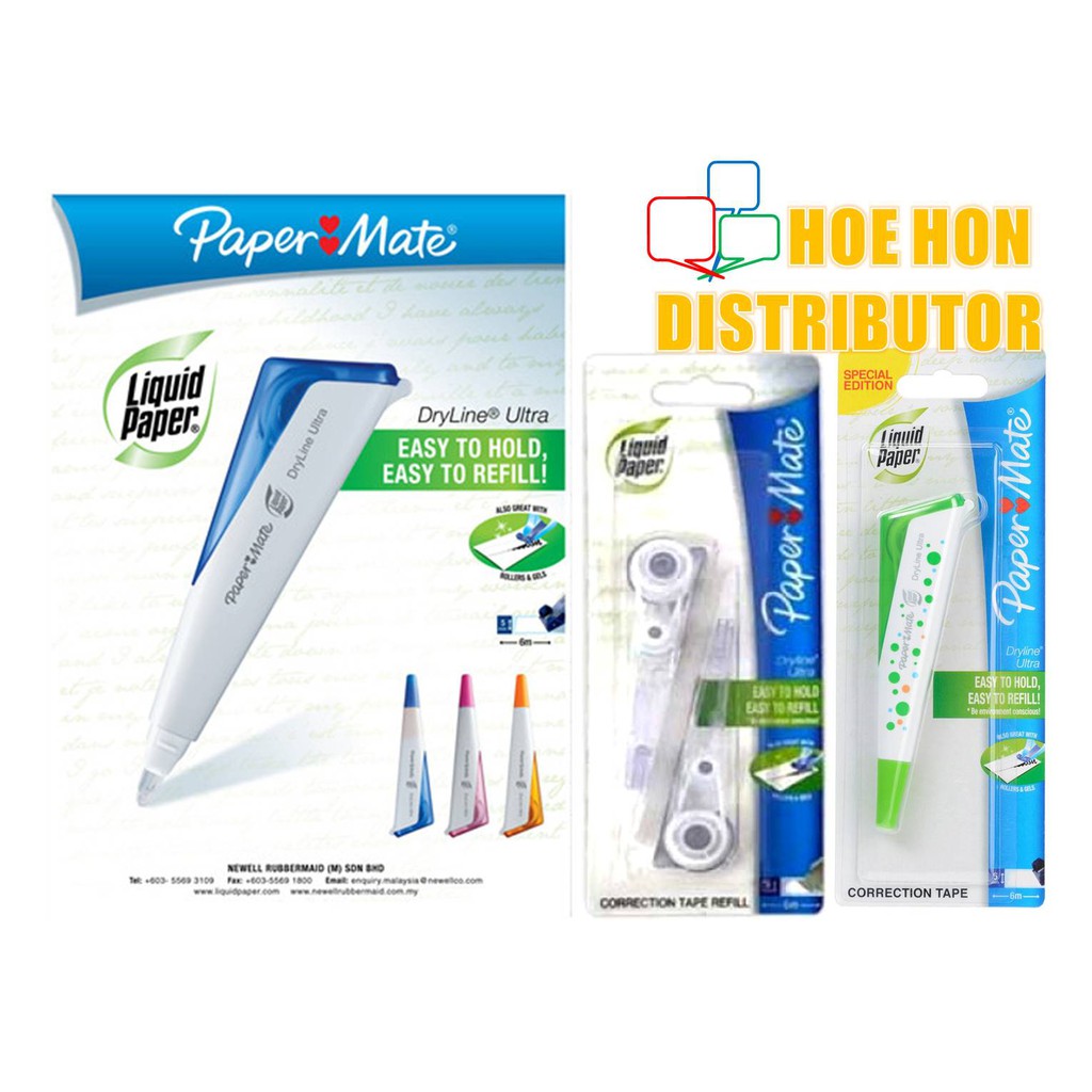 paper mate liquid paper dryline correction tape