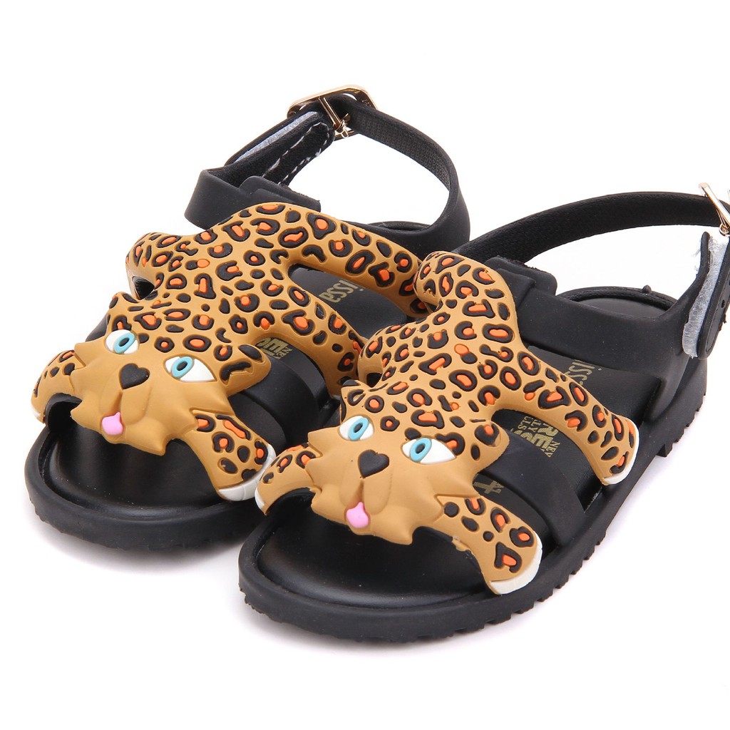 girls leopard sandals