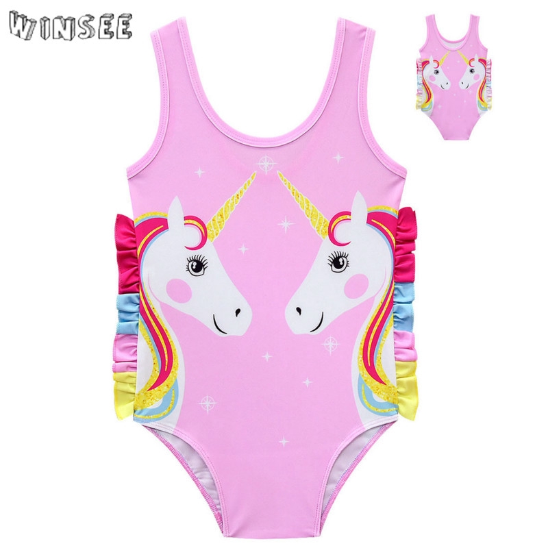 unicorn swimming suit