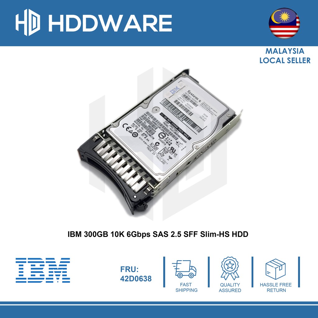 Ibm 300gb 10k 6gbps Sas 2 5 Sff Slim Hs Hdd 42d0637 42d0638 42d0641 Shopee Malaysia