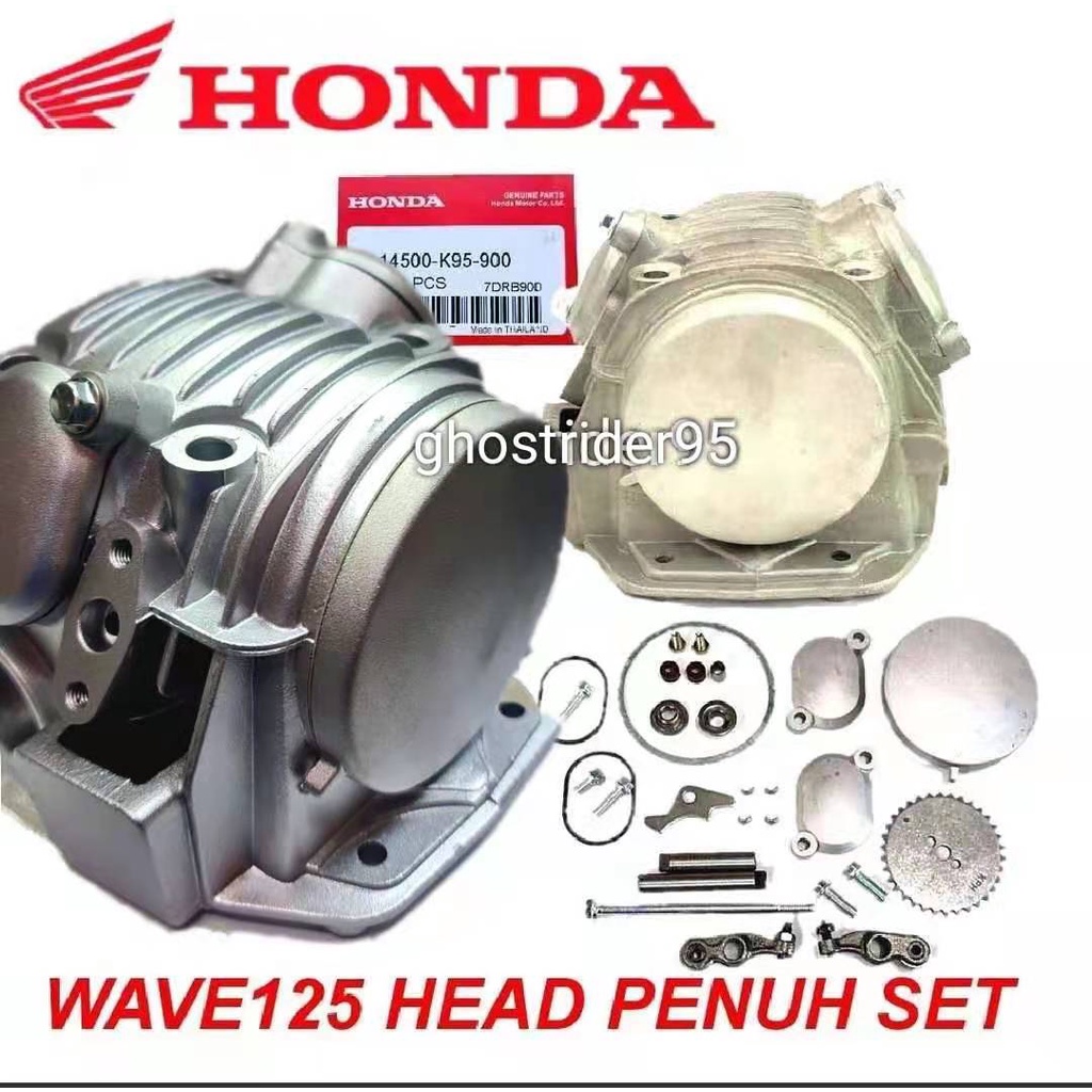 WAVE125 WAVE125X WAVE125S HONDA STANDARD STD CYLINDER HEAD COMPLETE SET