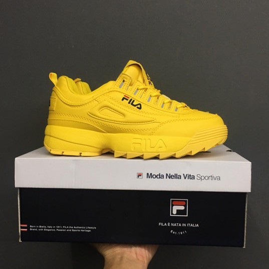 fila shoes in yellow