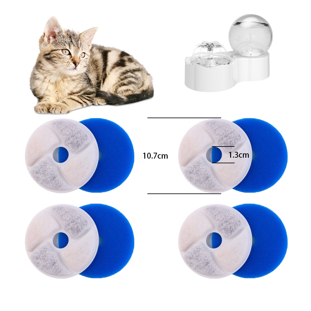 Cat and dog water dispenser filter chip pet-specific fountain water feeder bamboo charcoal multi-layer filter