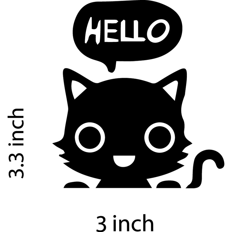 DIY Funny Cute Cat Wall Stickers Light Switch Decor Decals Room Sticker