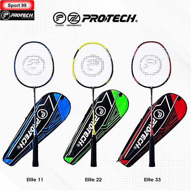 Protech Racket Elite Series fixed with String Badminton Racket (1 set