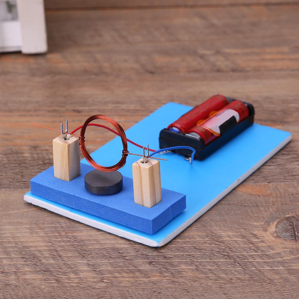Diy Dc Electric Motor Plastic Metal Student Science Experiment Material Toy Shopee Malaysia