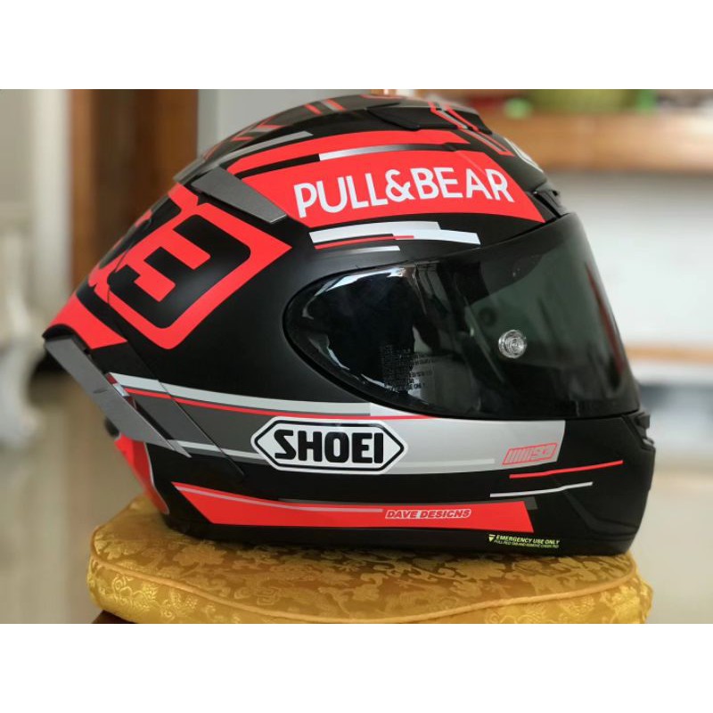 Free Visor Shoei X14 Black Concept Motorcycle Riding Full Face Helmet Shopee Malaysia