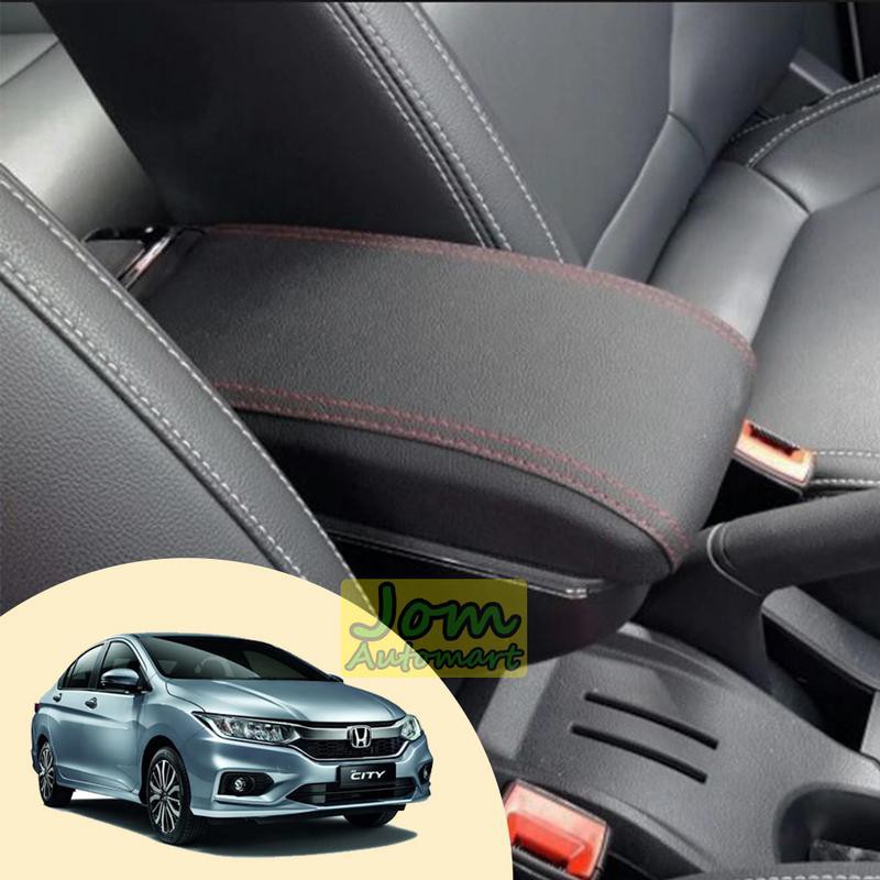 Honda City 2017 7 USB Arm Rest Adjustable with Cup Holder Armrest