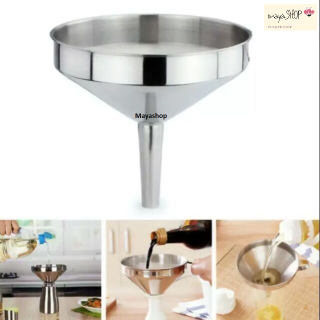 Kitchen Funnel Stainless Steel 10CM Corong Minyak l Corong Cecair