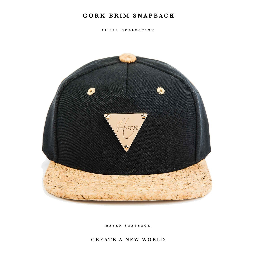 hater cork brim snapback