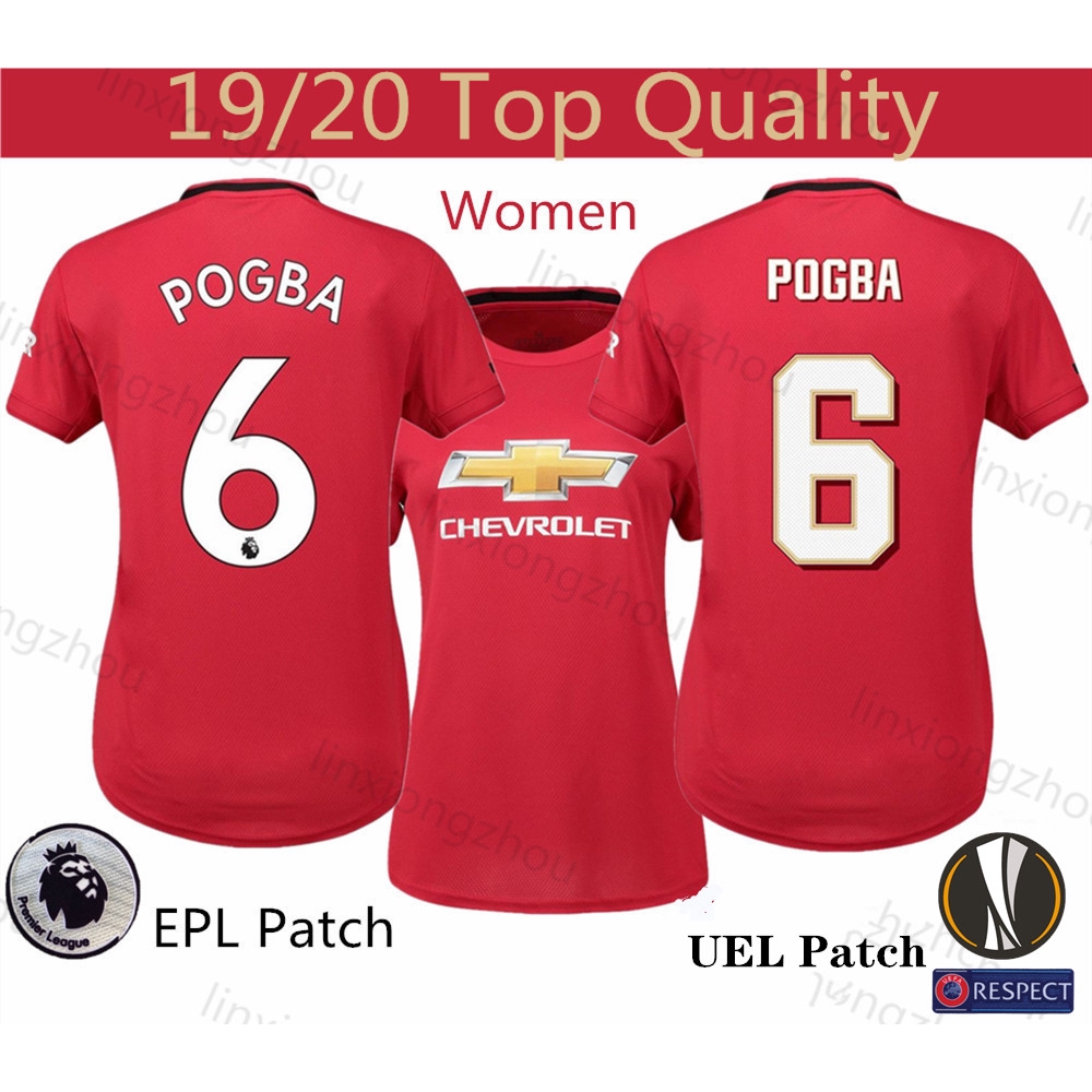 manchester united female jersey