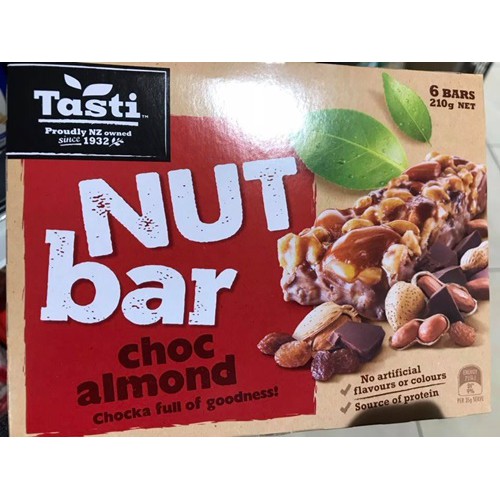 🌟HOT SALE🌟 READY STOCK New Zealand Tasti Nut Bar Choc Almond Energy