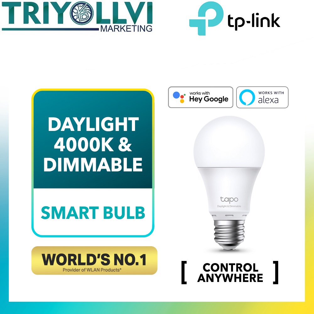 TPLink Tapo L520E DimmableSmart WiFi Light Bulb E27, (Support Voice