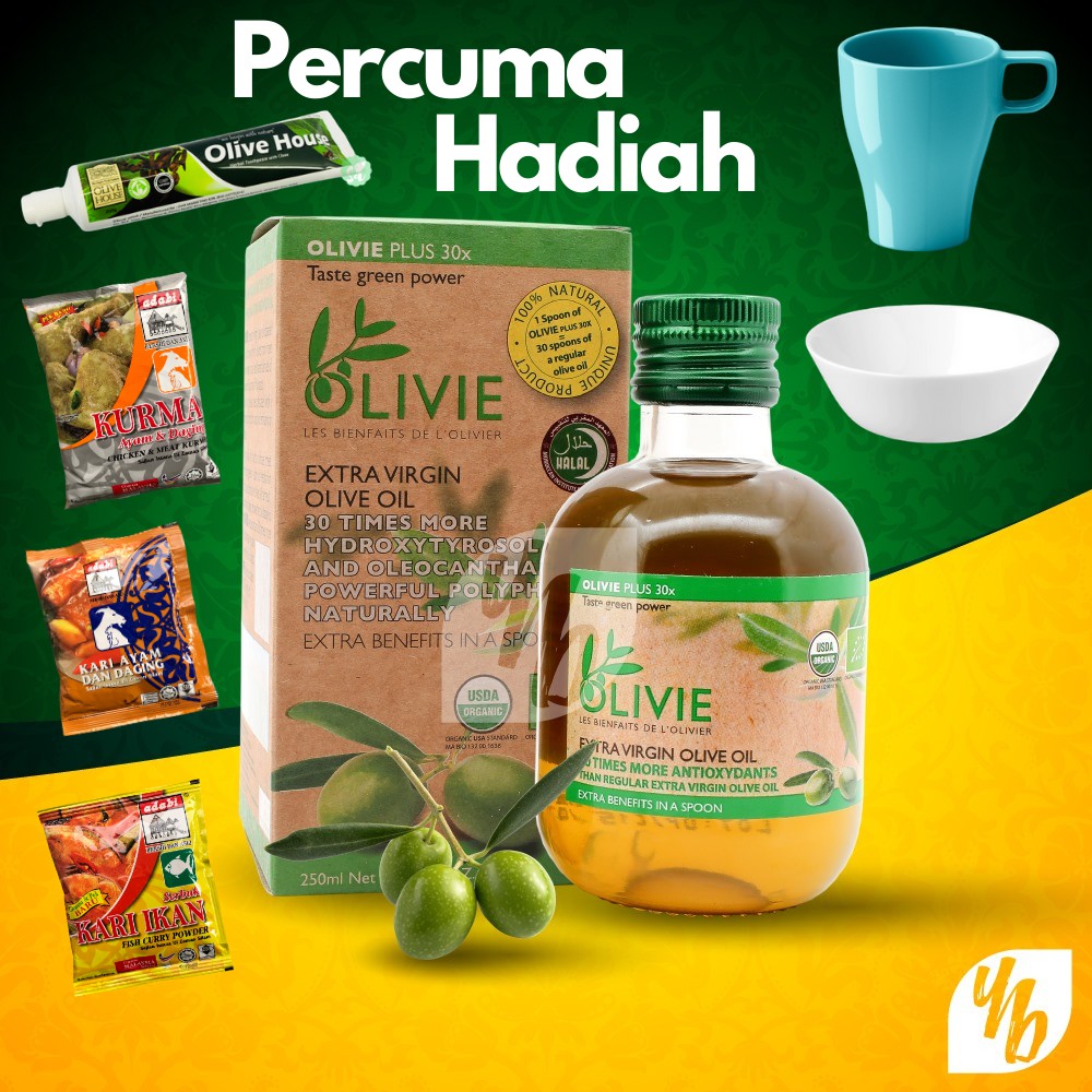 🔥Best Product🔥Olivie Plus 30x 250ml Olive House Minyak Zaitun Organik