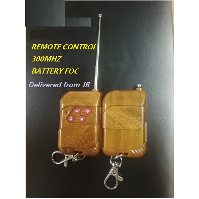 Auto Gate Remote Control, 330Mhz signal SMC5326 Clone Duplicator type, with  antenna - free 23A battery. DIY