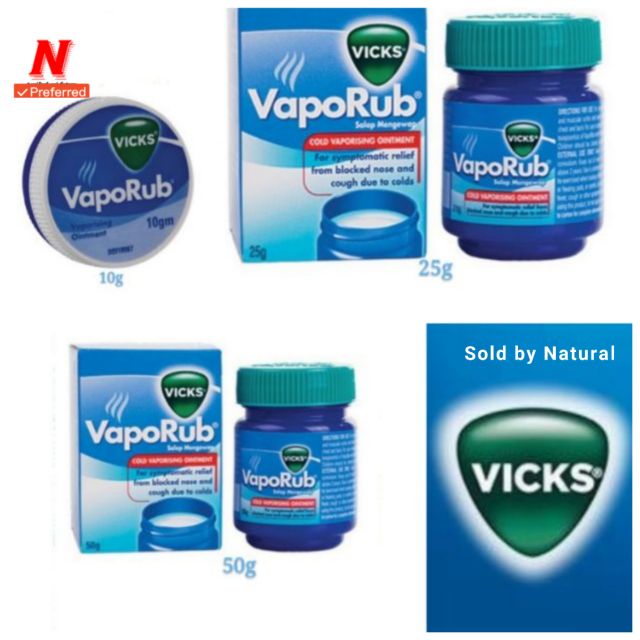 VICKS VapoRub 10g & 25g & 50g Shopee Malaysia