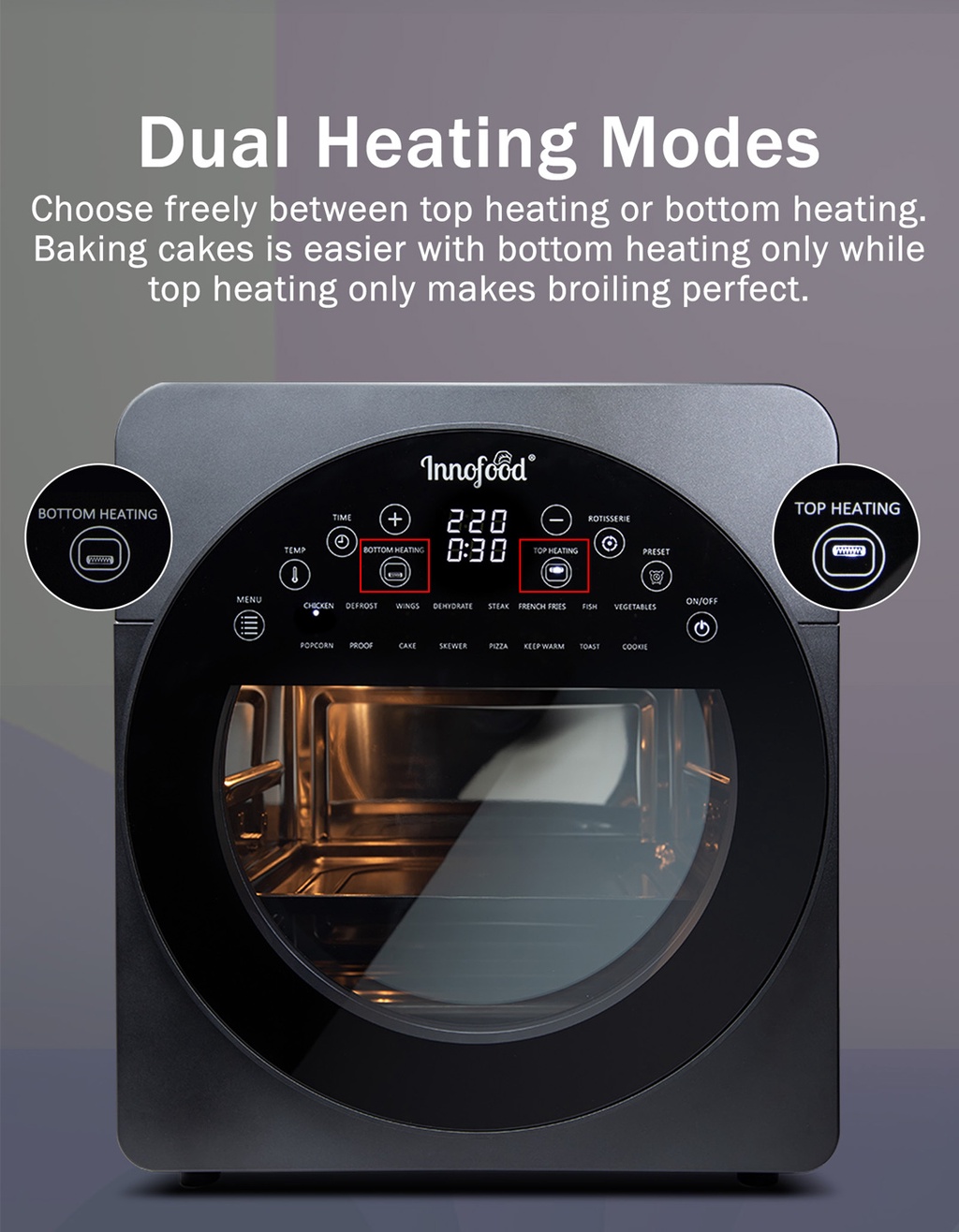 Innofood 14L Digital Air Fryer Oven