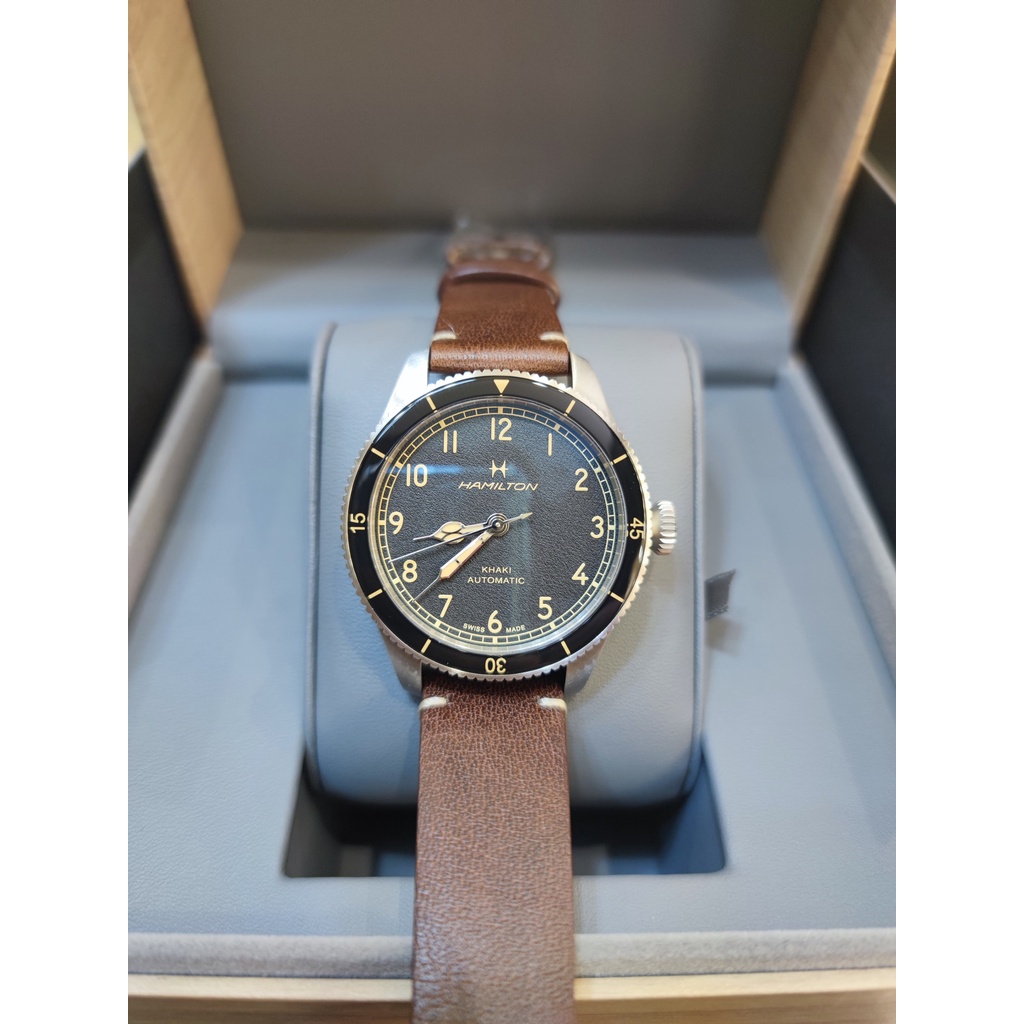 HAMILTON Khaki Aviation Pilot Pioneer Bronze Automatic 38MM H76205530 ...