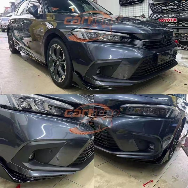 Honda Civic FE 2022 Modulo bodykit skirting material PP with paint
