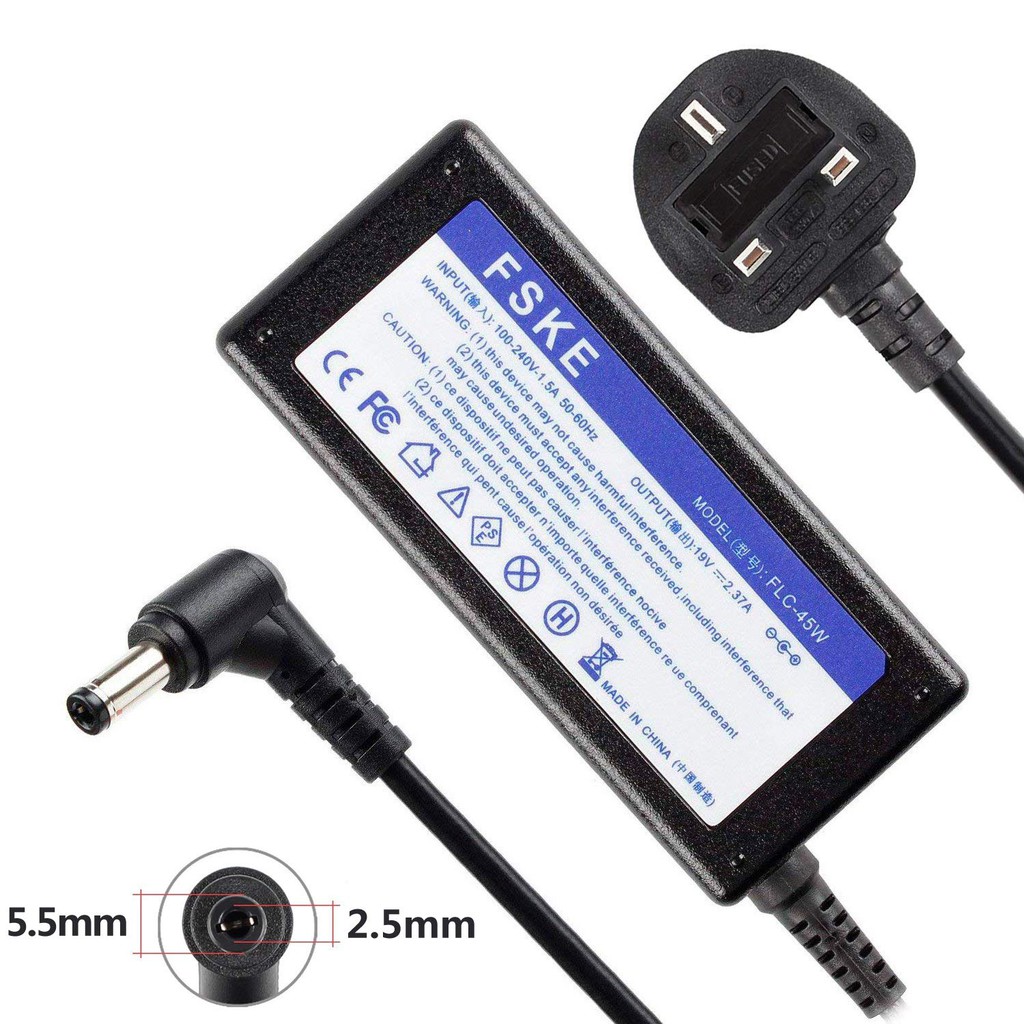 FSKE 45W 19V 2.37A Laptop Charger for ASUS AD883220 Power Supply, X555L