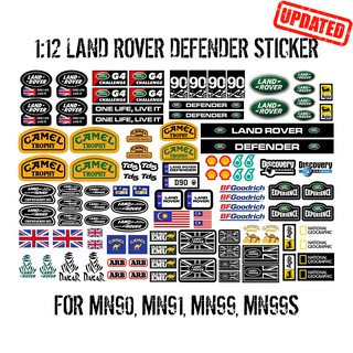 1 Set Racing Sticker Micro Sponsor Logo Sheet For WPL & MN RC Car Crawler Decal