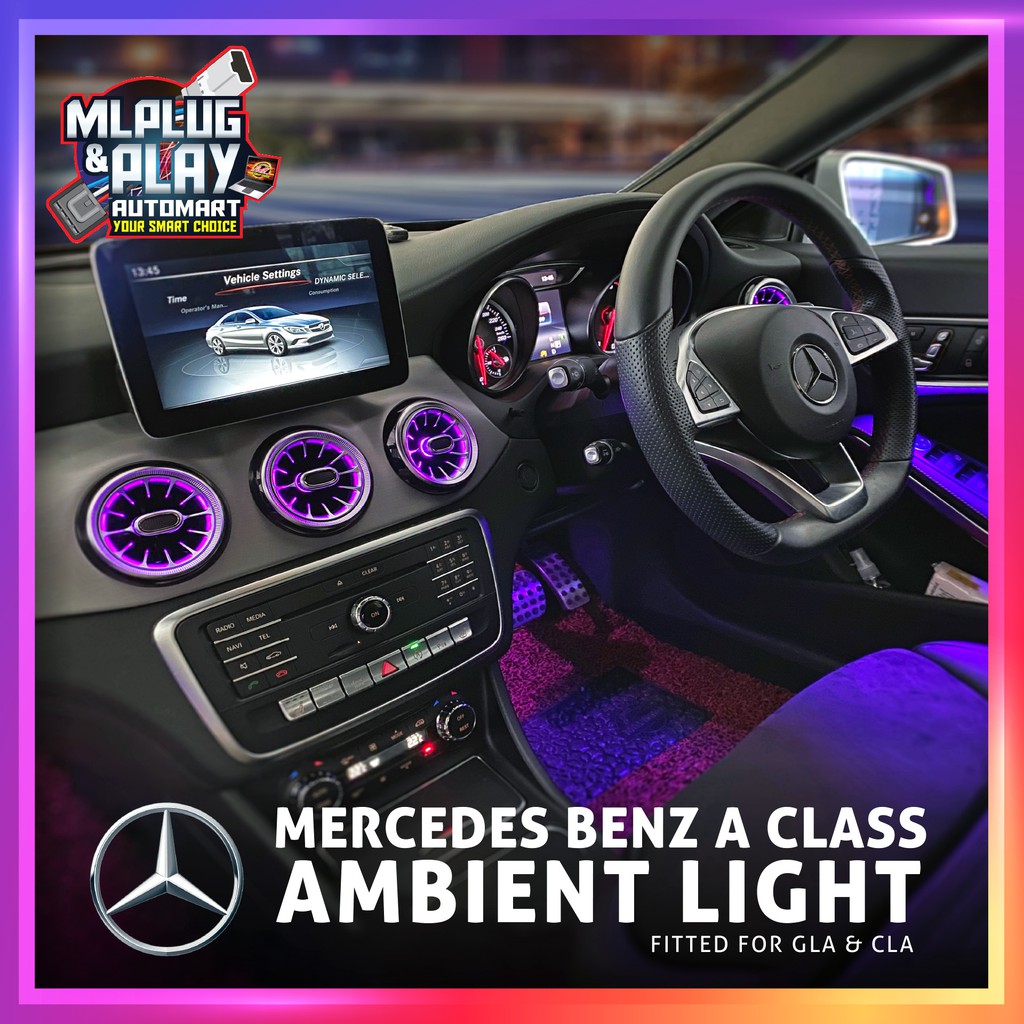 Mercedes Benz A Cla Gla Class Ambient Light Shopee Malaysia