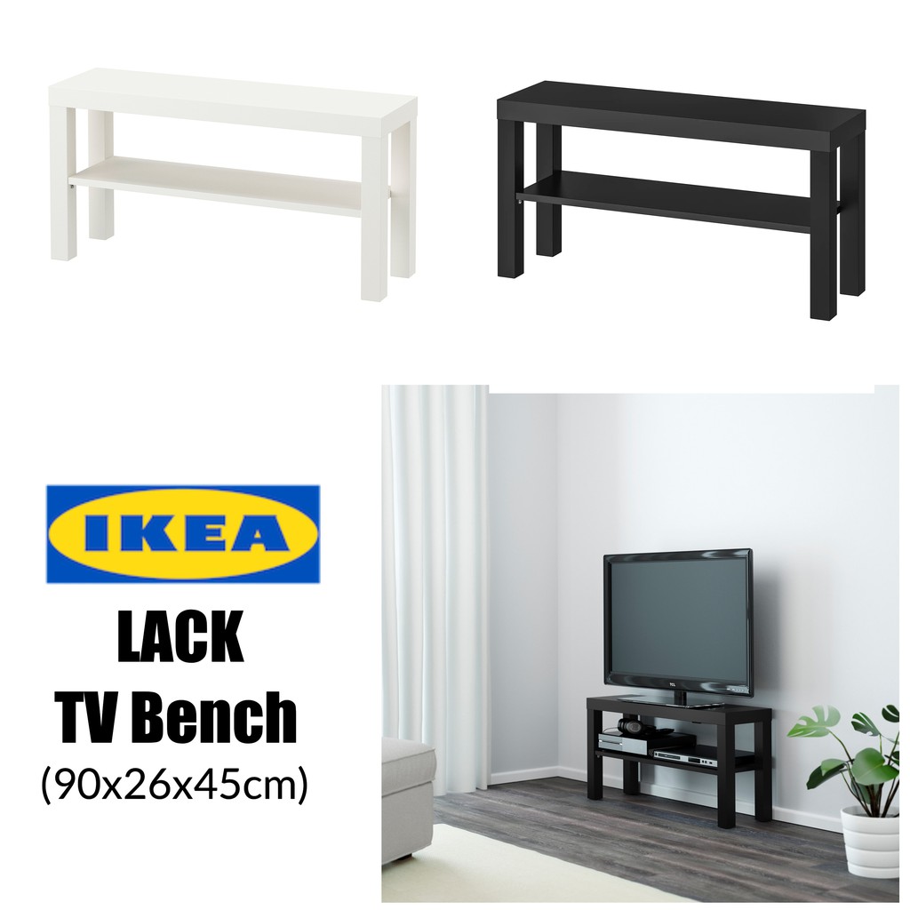 Ikea Lack Tv Rack Bench Table Rak Tv 90x26x45cm Shopee Malaysia